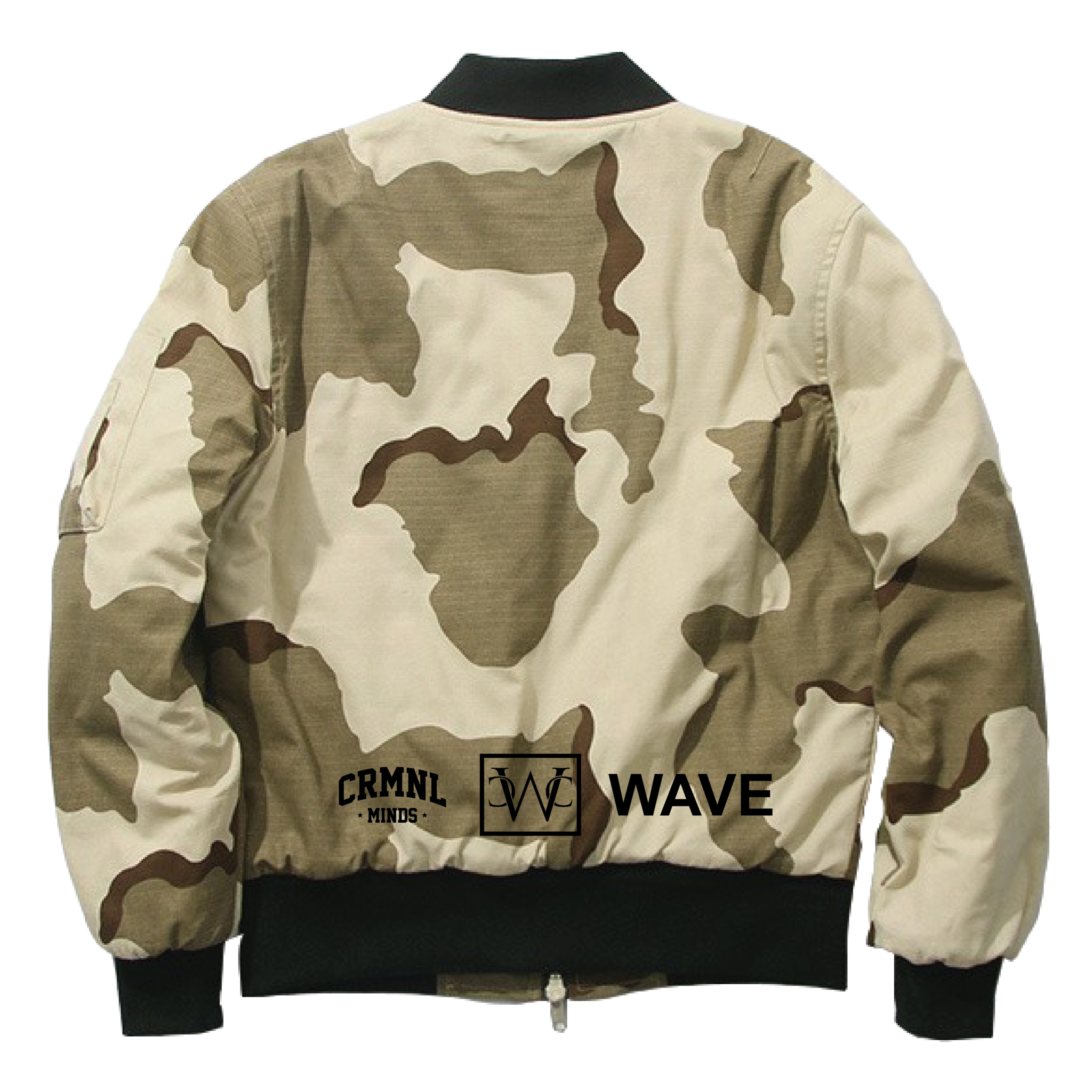 Men's Camo Wave Bomber Jacket